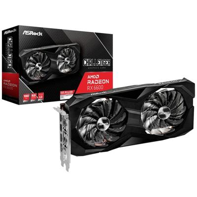ASRock AMD Radeon RX 6600 Videokaart 8 GB GDDR6-RAM PCIe x16 PCI-Express, HDMI, DisplayPort