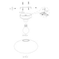 Steinhauer Plafondlamp reflexion Ø 30 cm 3388 zwart - thumbnail