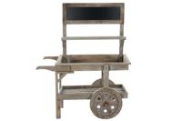 Tuinwagen DKD Home Decor 87 x 14 x 109 cm 87 x 41 x 109 cm Lichtbruin - thumbnail