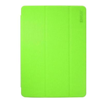 iPad 2017 horizontaal Tandenstoker structuur PU leren + kunststof onderzijde ENKAY Flip Hoesje met houder & slaap / ontwaak functie (groen)
