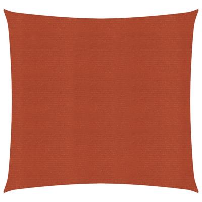 VidaXL Zonnezeil 160 g/m² 2x2 m hdpe terracottakleurig