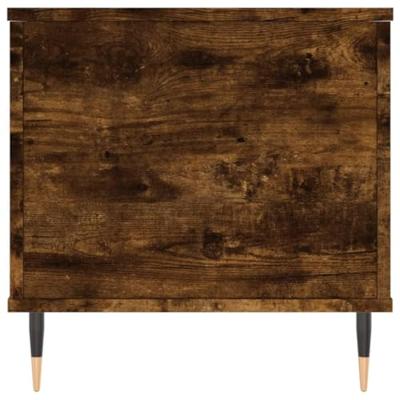 Salontafel 90x44,5x45 cm bewerkt hout gerookt eikenkleurig Salontafel 90x44,5x45 cm bewerkt hout gerookt eikenkleurig