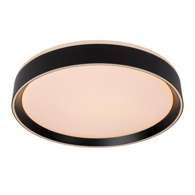 Lucide NURIA - Plafonnière - Ø 40 cm - LED 3 StepDim - 1x24W 2700K - Zwart