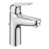GROHE Swift QuickFix Wastafelkraan - m-size - met trekwaste - chroom 24328001 - thumbnail
