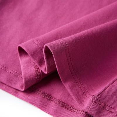 Kindershirt met lange mouwen paardenprint 140 frambooskleurig Kindershirt met lange mouwen paardenprint 140 frambooskleurig