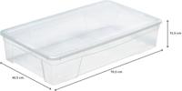 Opbergbak met Deksel Mondex Space Box Transparant Polypropyleen 34 L 70,5 x 42 x 15,5 cm - thumbnail