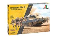 Italeri 1/35 Crusader Mk.II with 8th Army Infantry - thumbnail