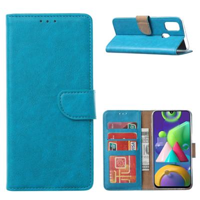 Galaxy M31 Hoesje Turquoise met Standaard Galaxy M31 Hoesje Turquoise met Standaard