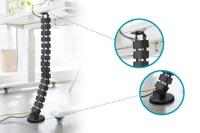 Digitus Kabelslang 130 cm ABS kunststof, Metaal Zwart flexibel (l x b x h) 130 x 6.7 x 3.5 cm 1 stuk(s) DA-90505 - thumbnail