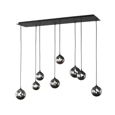 Fischer & Honsel 8-lichts hanglampBala zwart - 60983