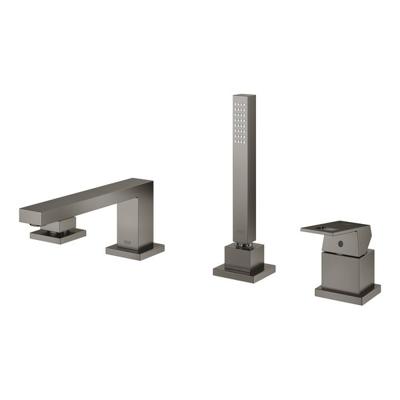 Badcombinatie GROHE Eurocube Viergats Hard Graphite Geborsteld Badcombinatie GROHE Eurocube Viergats Hard Graphite Geborsteld