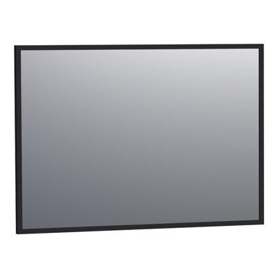 Brauer Onyx Spiegel - 100 cm - Rechthoekig - Zwart Geborsteld Frame