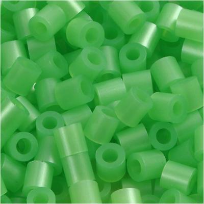 NABBI Foto kralen, afm 5x5 mm, gatgrootte 2,5 mm, medium, groen parelmoer (22), 6000 stuk/ 1 doos