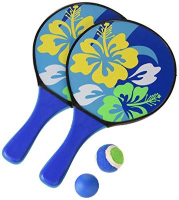 Summertime catch and hit met bloemenprint 4-delig blauw/groen Summertime catch and hit met bloemenprint 4-delig blauw/groen