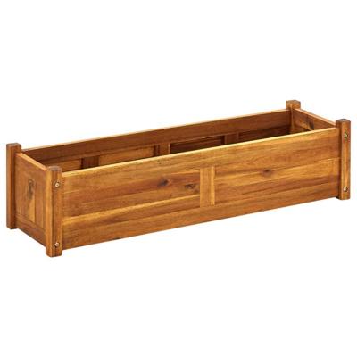 VidaXL Plantenbak verhoogd 100x30x25 cm acaciahout VidaXL Plantenbak verhoogd 100x30x25 cm acaciahout