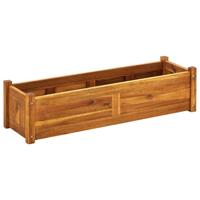 VidaXL Plantenbak verhoogd 100x30x25 cm acaciahout - thumbnail