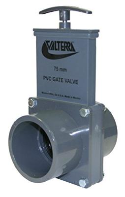 Valterra PVC Schuifkraan 75mm voor Vijver & Zwembad - Waterstroom Controle met Drievoudige O-ring