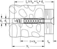 Fischer plug SX8Lx65 lang 4,5-6mm - thumbnail