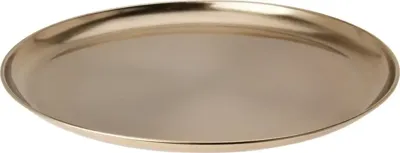 Decoratiebord ijzer rond 39x2.5cm goud