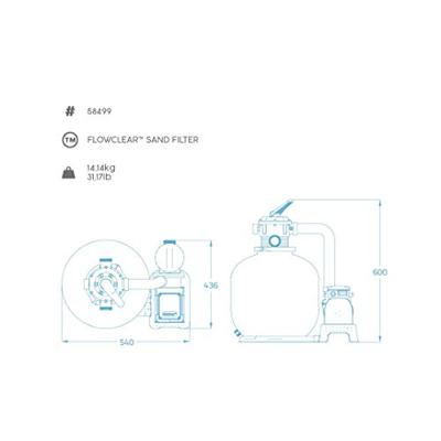 Bestway Zandfilterpomp Flowclear 8327 L/u Bestway Zandfilterpomp Flowclear 8327 L/u
