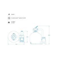 Bestway zandfilterpomp flowclear 8327 l/u - thumbnail