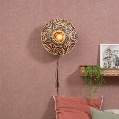 GOOD&MOJO Wandlamp 'Bali' Small, Bamboe, kleur Naturel GOOD&MOJO Wandlamp 'Bali' Small, Bamboe, kleur Naturel