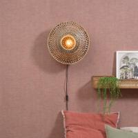 GOOD&MOJO Wandlamp 'Bali' Small, Bamboe, kleur Naturel - thumbnail