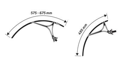 ZÉFAL schutzblech-set "shield r35 set" fender set shield r35 black