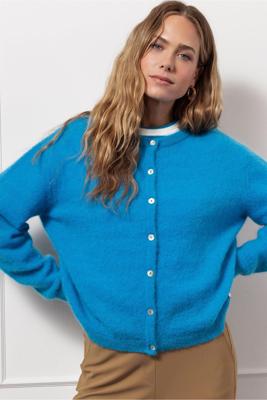 Bibi mohair cardigan - bright blue - 13119