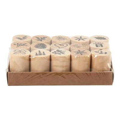 Creativ Company Deco art stempels, kerst, h: 26 mm, d 20 mm, 15 stuk/ 1 doos Creativ Company Deco art stempels, kerst, h: 26 mm, d 20 mm, 15 stuk/ 1 doos