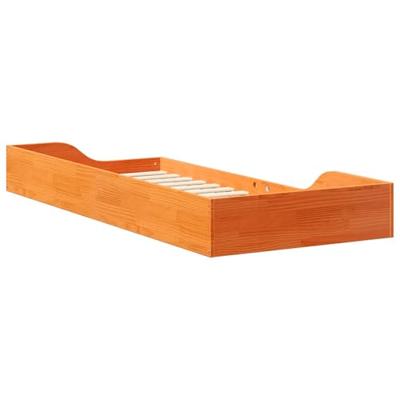 Bedframe Wasbruin 90 x 210 cm Massief grenenhout Bedframe Wasbruin 90 x 210 cm Massief grenenhout