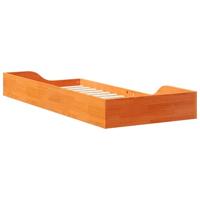 Bedframe Wasbruin 90 x 210 cm Massief grenenhout - thumbnail