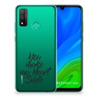 Huawei P Smart 2020 | Siliconen hoesje | met naam Heart Smile - thumbnail