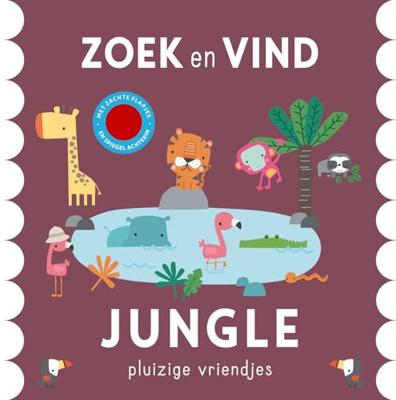 Rebo Publishers Zoek en vind - jungle pluizige vriendjes