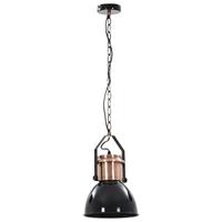 VidaXL Plafondlampen 2 st rond e27 zwart - thumbnail