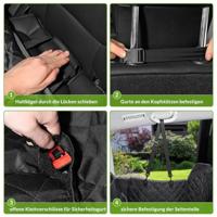 Stevige Autohoes Zwart 147x137cm Waterdicht - thumbnail