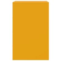 Nachtkastje 34,5x39x62 cm staal mosterdgeel - thumbnail