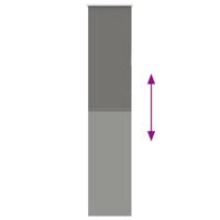 Rolgordijn verduisterend 45x230cm stofbreedte 40,7 cm polyester - thumbnail