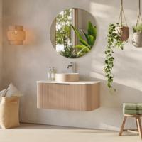 Meubelset Differnz Olle 90 cm Eiken/Wit Differnz - thumbnail