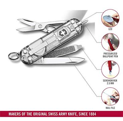 Victorinox Signature Lite SilverTech 0.6226.T7 Zwitsers zakmes Aantal functies 7 Zilver (transparant)