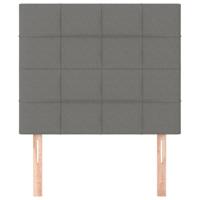 Hoofdborden 2 st 90x5x78/88 cm stof donkergrijs - thumbnail