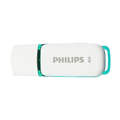 Philips FM08FD70B USB flash drive 8 GB USB Type-A 2.0 Turkoois, Wit Philips FM08FD70B USB flash drive 8 GB USB Type-A 2.0 Turkoois, Wit