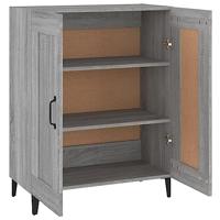Dressoir 69,5x34x90 cm bewerkt hout grijs sonoma eikenkleurig - thumbnail