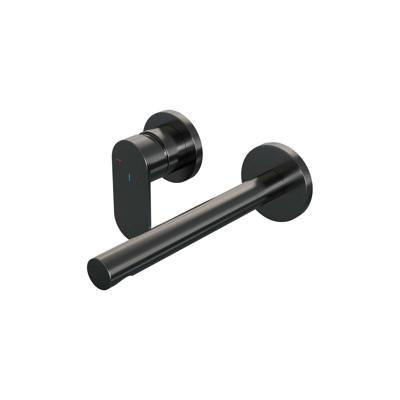 Gunmetal Edition inbouw wastafelmengkraan met rechte uitloop en rozetten C2, gunmetal geborsteld PVD Gunmetal Edition inbouw wastafelmengkraan met rechte uitloop en rozetten C2, gunmetal geborsteld PVD
