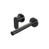 Gunmetal Edition inbouw wastafelmengkraan met rechte uitloop en rozetten C2, gunmetal geborsteld PVD - thumbnail
