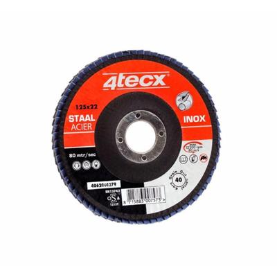 4tecx Lamellenschijf 125mm K80 - VE=10 - 4062001303