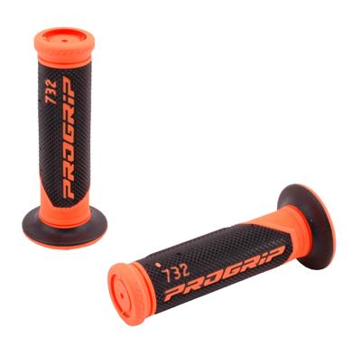 PROGRIP rubber handvat "732" rubber grip 732 or/sw 125mm closed fluo