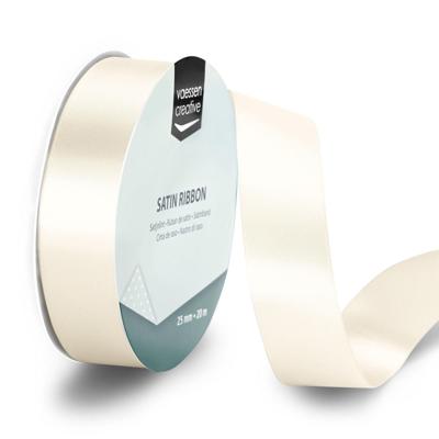 Vaessen Creative • satijnlint 20mx25mm antiek wit