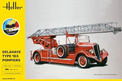 Heller 56780 STARTER KIT Delahaye Type 103 Pompiers Bouwpakket Schaal 1:24