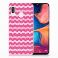 Samsung Galaxy A20e | TPU bumper | Waves Pink - thumbnail
